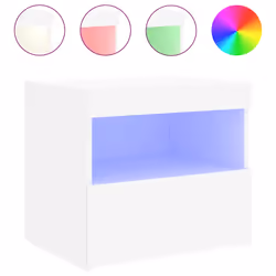 Comodino con Luci LED Bianco 50x40x45 cmcod mxl 110022 - Vista aggiuntiva 2