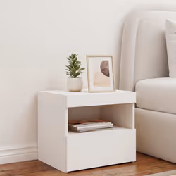 Comodino con Luci LED Bianco 50x40x45 cmcod mxl 110022 - Vista aggiuntiva 3