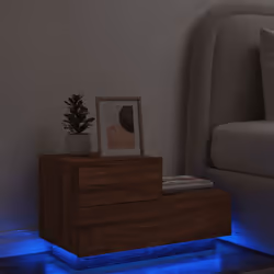 Caratterizzato da un design di tendenza e pratico, questo comodino con LED diventeranno il punto focale della vostra camera d ...