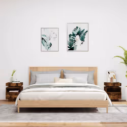 Comodini con Luci LED 2pz Rovere Fumo 40x39x48,5 cmcod mxl 132786 - Vista aggiuntiva 3
