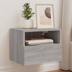 Vidaxl - Mobile tv Parete Grigio Sonoma 40x30x30 cm in Legno Multistrato 91038
