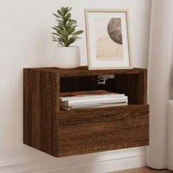 Vidaxl - Mobile tv a Parete Rovere Marrone 40x30x30 cm Legno Multistrato 13239