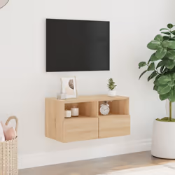 Mobile TV a Parete Rovere Sonoma 60x30x30 cm Legno Multistratocod mxl 86080 - Vista aggiuntiva 3