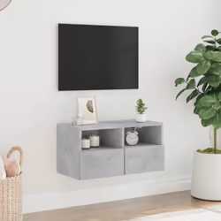 Mobile TV a Parete Grigio Cemento 60x30x30 cm Legno Multistratocod mxl 134055 - Vista aggiuntiva 3