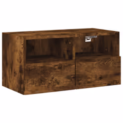 Mobile TV a Parete Rovere Fumo 60x30x30 cm in Legno Multistratocod mxl 134053 - Vista aggiuntiva 2