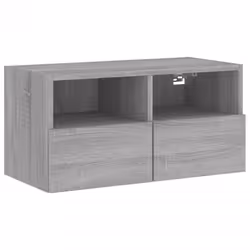 Mobile TV a Parete Grigio Sonoma 60x30x30 cm Legno Multistratocod mxl 86081 - Vista aggiuntiva 2