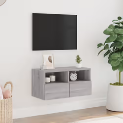 Mobile TV a Parete Grigio Sonoma 60x30x30 cm Legno Multistratocod mxl 86081 - Vista aggiuntiva 3