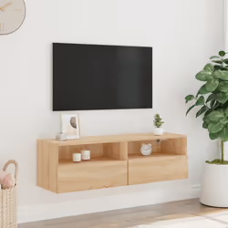Mobile TV Parete Rovere Sonoma 100x30x30cm in Legno Multistratocod mxl 110059 - Vista aggiuntiva 3