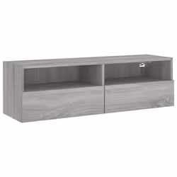 Mobile TV a Parete Grigio Sonoma 100x30x30 cm Legno Multistratocod mxl 110061 - Vista aggiuntiva 2