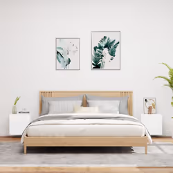 Mobili TV a Parete 2pz Bianchi 40,5x30x40 cm Legno Multistratocod mxl 134083 - Vista aggiuntiva 3