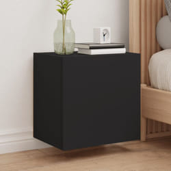 Vidaxl - Mobili tv a Parete 2pz Neri 40,5x30x40 cm in Legno Multistrato