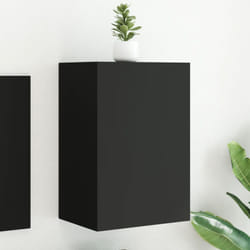 Vidaxl - Mobile tv a Parete Nero 40,5x30x60 cm in Legno Multistrato 62660