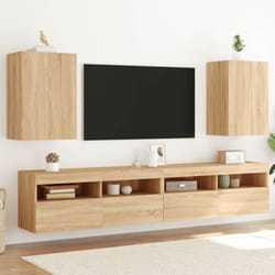 Vidaxl - Mobili tv Muro 2pz Rovere Sonoma 40,5x30x60cm Legno Multistrato 54511