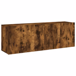 vidaXL Mobili TV a Parete 2pz Rovere Fumo 60x30x41 cm - Vista aggiuntiva 2
