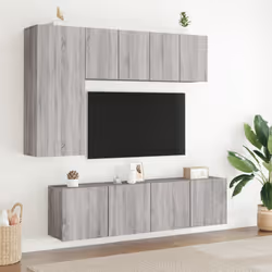 Mobili TV a Parete 2pz Grigio Sonoma 60x30x41 cmcod mxl 86098 - Vista aggiuntiva 3