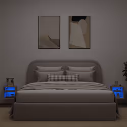 Mobili TV a Parete con Luci LED 2pz Rovere Sonoma 30x28,5x30 cmcod mxl 134098 - Vista aggiuntiva 3