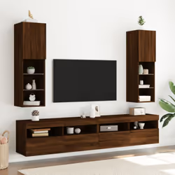 Caratterizzati da un design di tendenza e pratico, questi mobili porta TV con le luci LED diventeranno il punto focale di qua ...