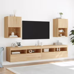 Caratterizzati da un design di tendenza e pratico, questi mobili porta TV con le luci LED diventeranno il punto focale di qua ...