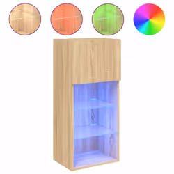 Mobile TV con Luci LED Rovere Sonoma 40,5x30x90 cmcod mxl 134110 - Vista aggiuntiva 2