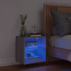 Comodino con Luci LED a Parete Grigio Sonomacod mxl 87886 - Vista aggiuntiva 3