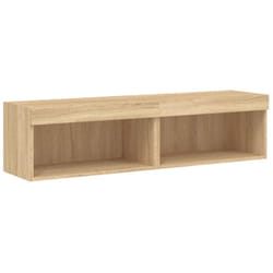Vidaxl - Mobili tv con Luci led 2pz Rovere Sonoma 60x30x30 cm