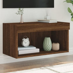 Vidaxl - Mobile Porta tv con Luci led Rovere Marrone 60x30x30 cm 26914
