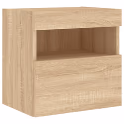 Mobile TV a Parete con Luci LED Rovere Sonoma 40x30x40 cmcod mxl 86151 - Vista aggiuntiva 3