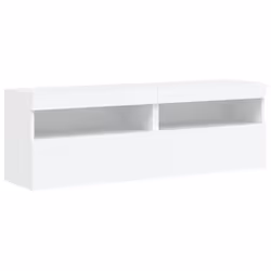 Mobili TV a Parete con Luci LED 2pz Bianchi 60x30x40 cmcod mxl 86152 - Vista aggiuntiva 3