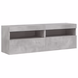 Mobili TV a Parete con Luci LED 2pz Grigio Cemento 60x30x40 cmcod mxl 86156 - Vista aggiuntiva 3
