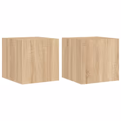Mobili TV a Parete con Luci LED 2pz Rovere Sonoma 30,5x35x30 cmcod mxl 86189 - Vista aggiuntiva 2