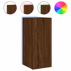 Mobile TV a Parete con Luci LED Rovere Marrone 30,5x35x70 cmcod mxl 134179 - Vista aggiuntiva 2