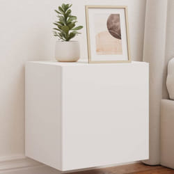 Vidaxl - Mobile tv a Parete con Luci led Bianco 40,5x35x40 cm 31309