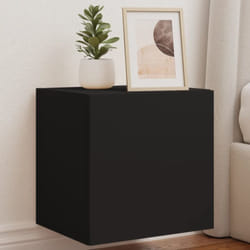 Vidaxl - Mobile tv a Parete con Luci led Nero 40,5x35x40 cm