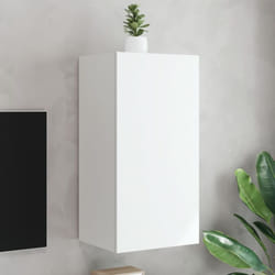 Vidaxl - Mobile tv a Parete con Luci led Bianco 40,5x35x80 cm