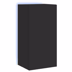Mobile TV a Parete con Luci LED Nero 40,5x35x80 cmcod mxl 86197 - Vista aggiuntiva 2
