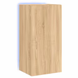 Mobile TV a Parete con Luci LED Rovere Sonoma 40,5x35x80 cmcod mxl 110166 - Vista aggiuntiva 2