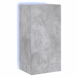 Mobile TV a Parete con Luci LED Grigio Cemento 40,5x35x80 cmcod mxl 87890 - Vista aggiuntiva 2