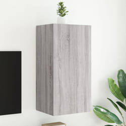 Vidaxl - Mobile tv a Parete con Luci led Grigio Sonoma 40,5x35x80 cm 47190