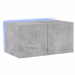 Mobile TV a Parete con Luci LED Grigio Cemento 60x35x31 cmcod mxl 134187 - Vista aggiuntiva 2