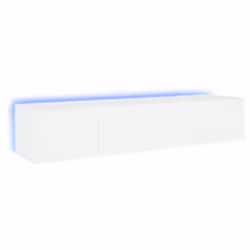 Mobili TV a Parete con Luci LED 2pz Bianchi 80x35x31 cmcod mxl 86971 - Vista aggiuntiva 2