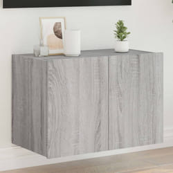Vidaxl - Mobile tv a Parete con Luci led Grigio Sonoma 60x35x41 cm 50070