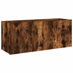 Mobile TV a Parete con Luci LED Rovere Fumo 100x35x41 cmcod mxl 110178 - Vista aggiuntiva 3