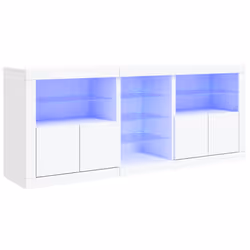 Credenza con Luci LED Bianca 181,5x37x67 cmcod mxl 133979 - Vista aggiuntiva 2