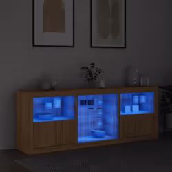 Credenza con Luci LED Rovere Sonoma 181,5x37x67 cmcod mxl 109987 - Vista aggiuntiva 3