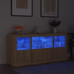 Decorate il vostro ambiente con questa credenza moderna con le luci LED, che si abbina facilmente a qualsiasi stile di arreda ...