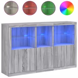 Credenza con Luci LED Grigio Sonoma 162x37x100 cmcod mxl 133829 - Vista aggiuntiva 2