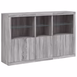 Credenza con Luci LED Grigio Sonoma 162x37x100 cmcod mxl 133829 - Vista aggiuntiva 3