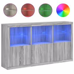 Credenza con Luci LED Grigio Sonoma 181,5x37x100 cmcod mxl 109857 - Vista aggiuntiva 2