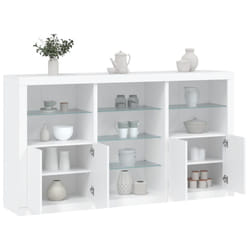 Credenza con Luci LED Bianca 181,5x37x100 cmcod mxl 109863