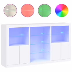 Credenza con Luci LED Bianca 181,5x37x100 cmcod mxl 109863 - Vista aggiuntiva 2